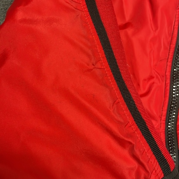 STARTER NBA Chicago Bulls Youth Jacket Red Black Vintage 90s 00s Large - Picture 5 of 7